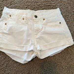 J. Crew White Denim Shorts